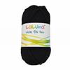 Filz Wolle schwarz 100 % Schurwolle 50g - 50 Meter, Wolle zum Stricken und Filzen Marke: LaLuna®