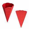 Schultüten rot aus 3D Wellpappe 68cm 5 Stück - Zuckertüte als Rohling zum basteln, bemalen und bekleben